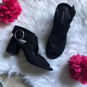 Black Suede Kali Sandals